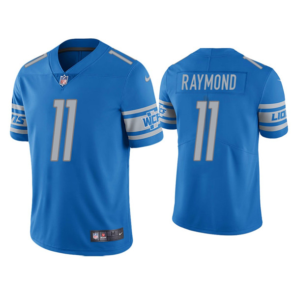 Men's Detroit Lions #11 Kalif Raymond Blue Vapor Untouchable Limited Stitched Jersey